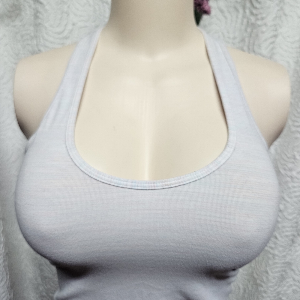 Lululemon Athletica Gray Fitted Sleeveless Tank Top - Picture 3 of 5